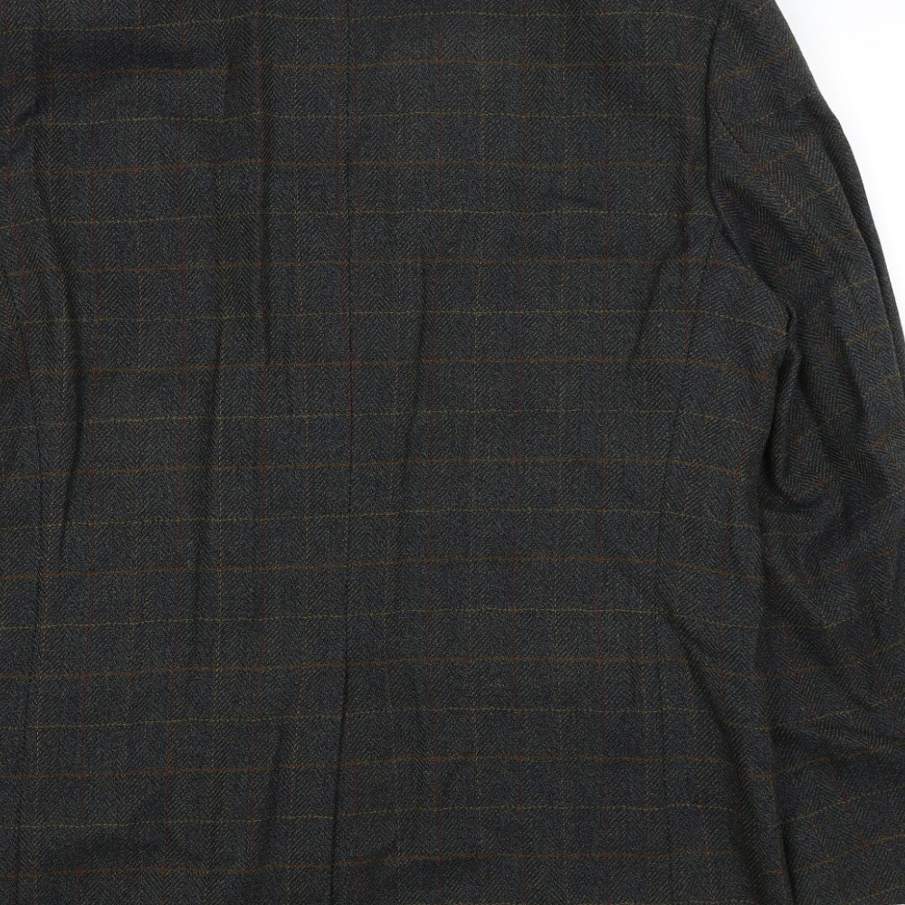 Westbury Mens Green Plaid  Jacket Blazer Size M