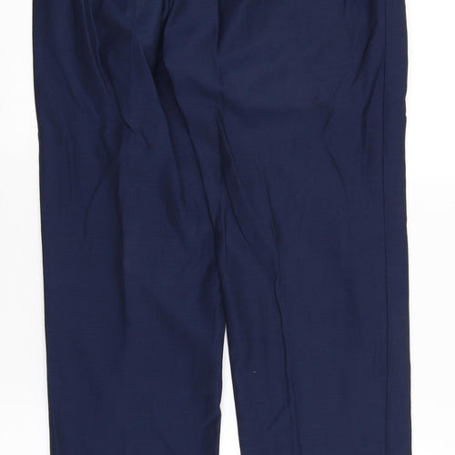 M&S Mens Blue   Dress Pants Trousers Size 30 in L32 in