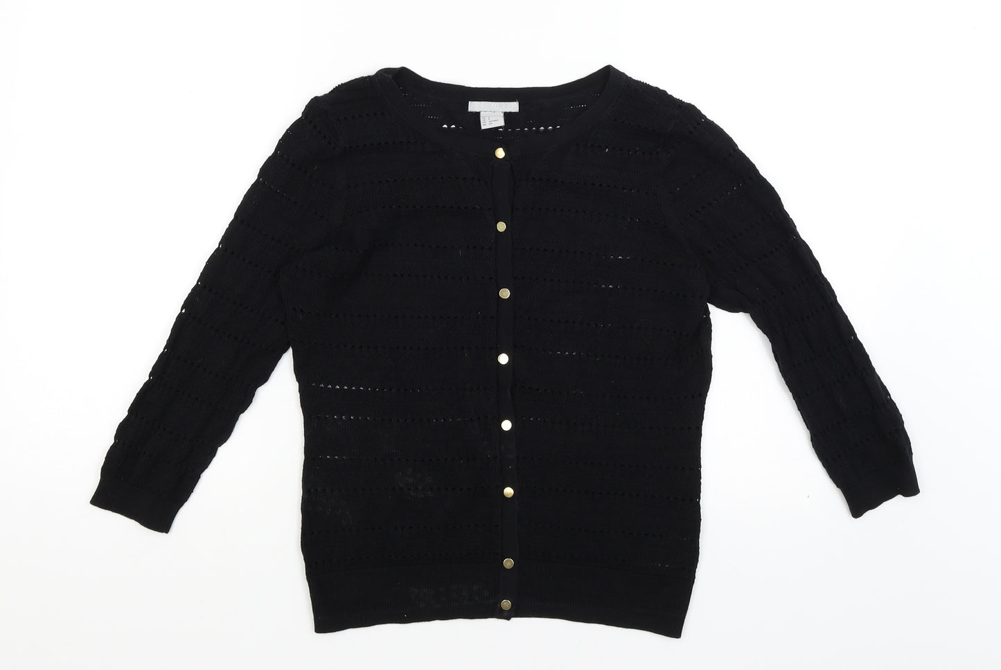 H&M Womens Black   Cardigan Jumper Size S