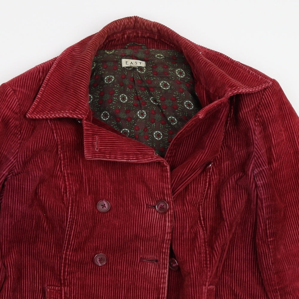 EAST Womens Red   Jacket Coat Size 12