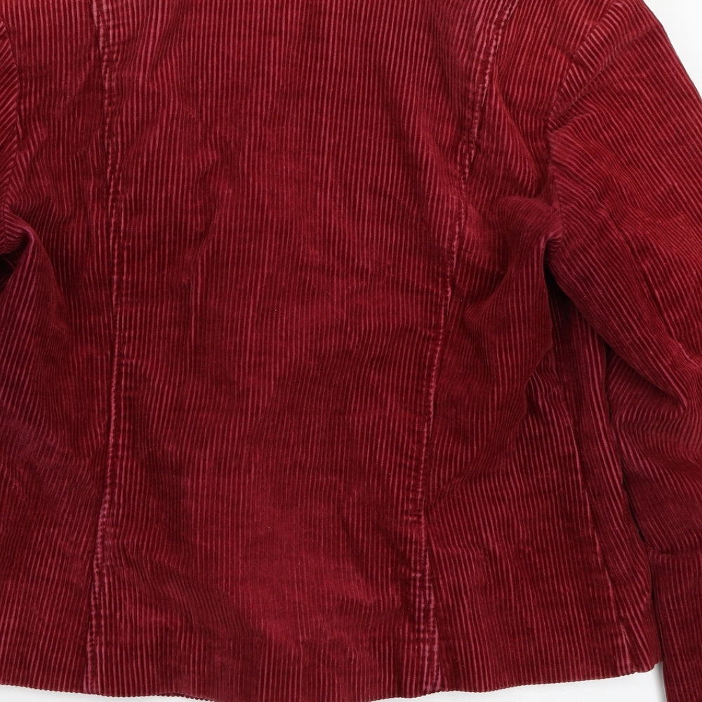 EAST Womens Red   Jacket Coat Size 12