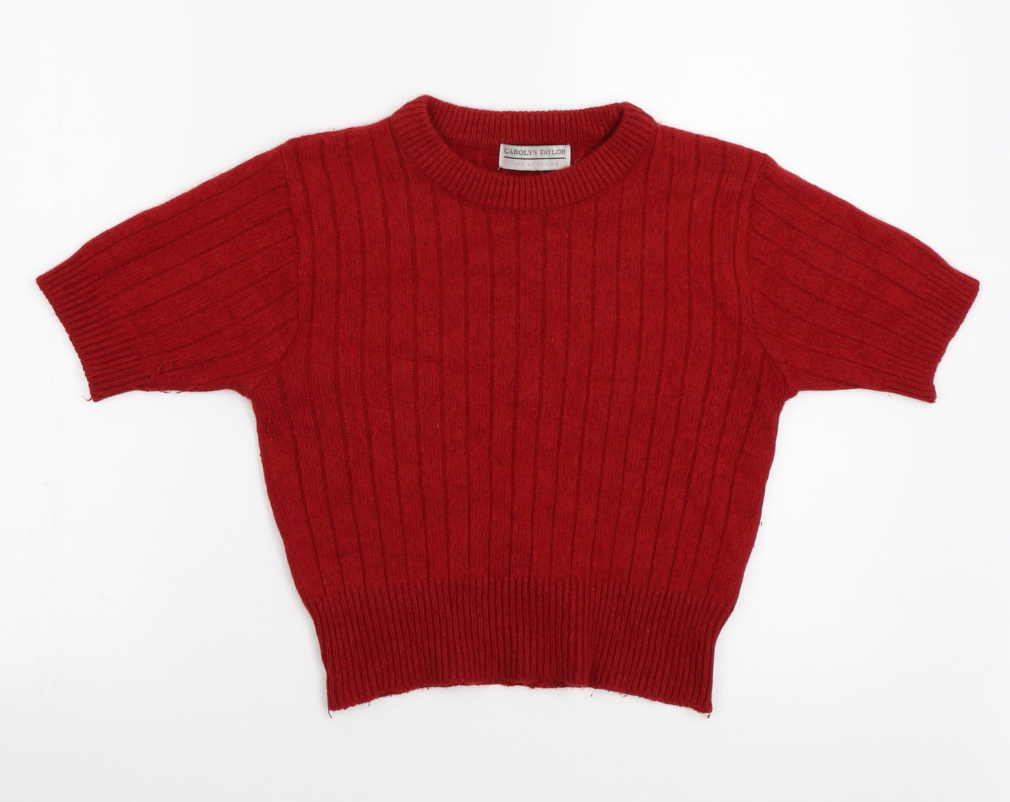 Carolyn Taylor Womens Red   Pullover Jumper Size S