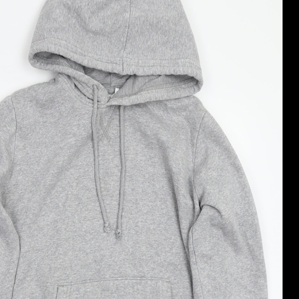 H&M Womens Grey   Pullover Hoodie Size M