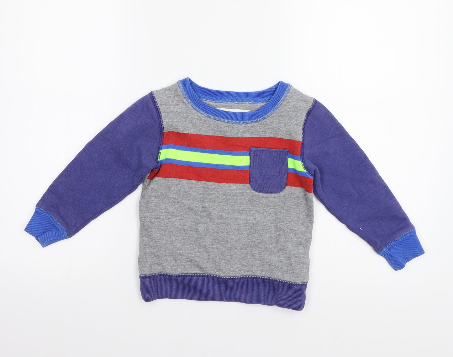 Mini Boden Boys Grey   Pullover Jumper Size 2-3 Years