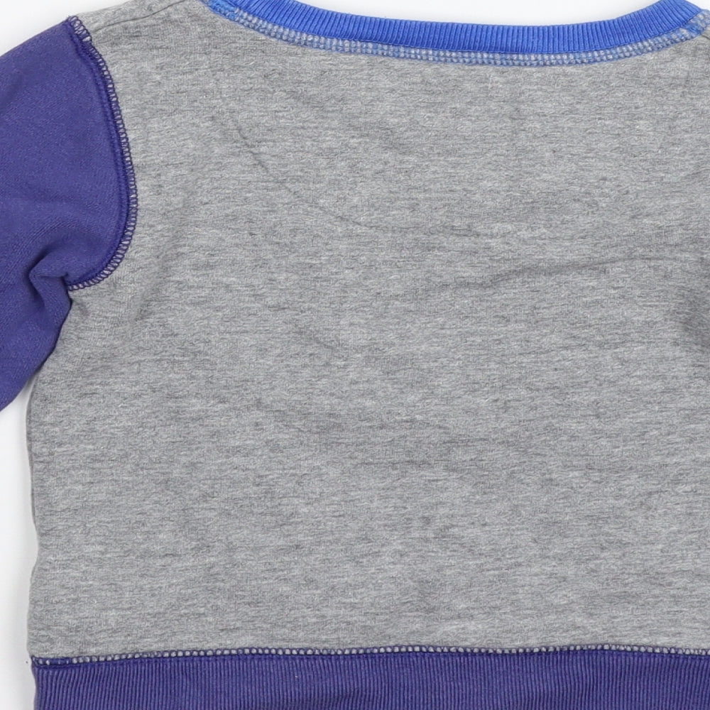 Mini Boden Boys Grey   Pullover Jumper Size 2-3 Years