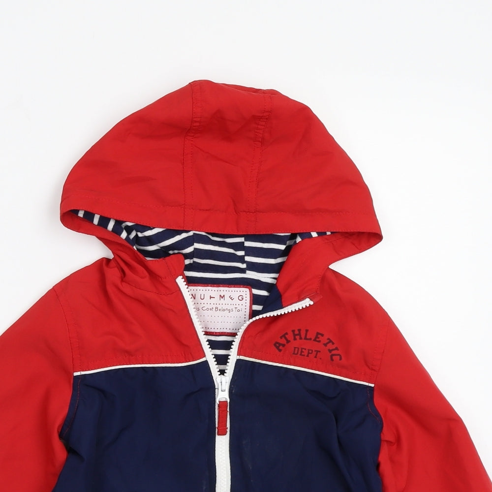 Nutmeg Boys Blue   Jacket Coat Size 5-6 Years