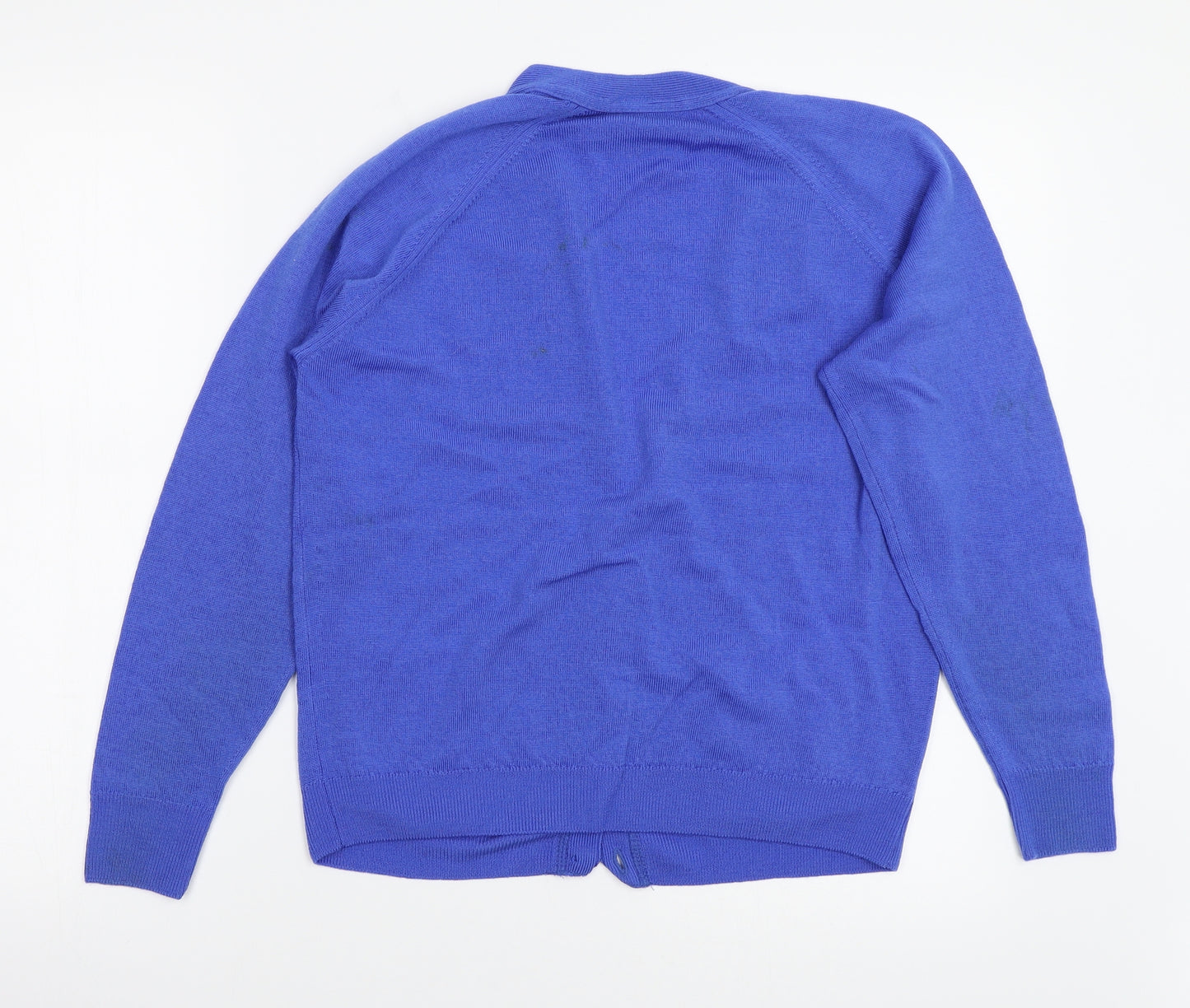 Lambswool Womens Blue   Cardigan Jumper Size 10