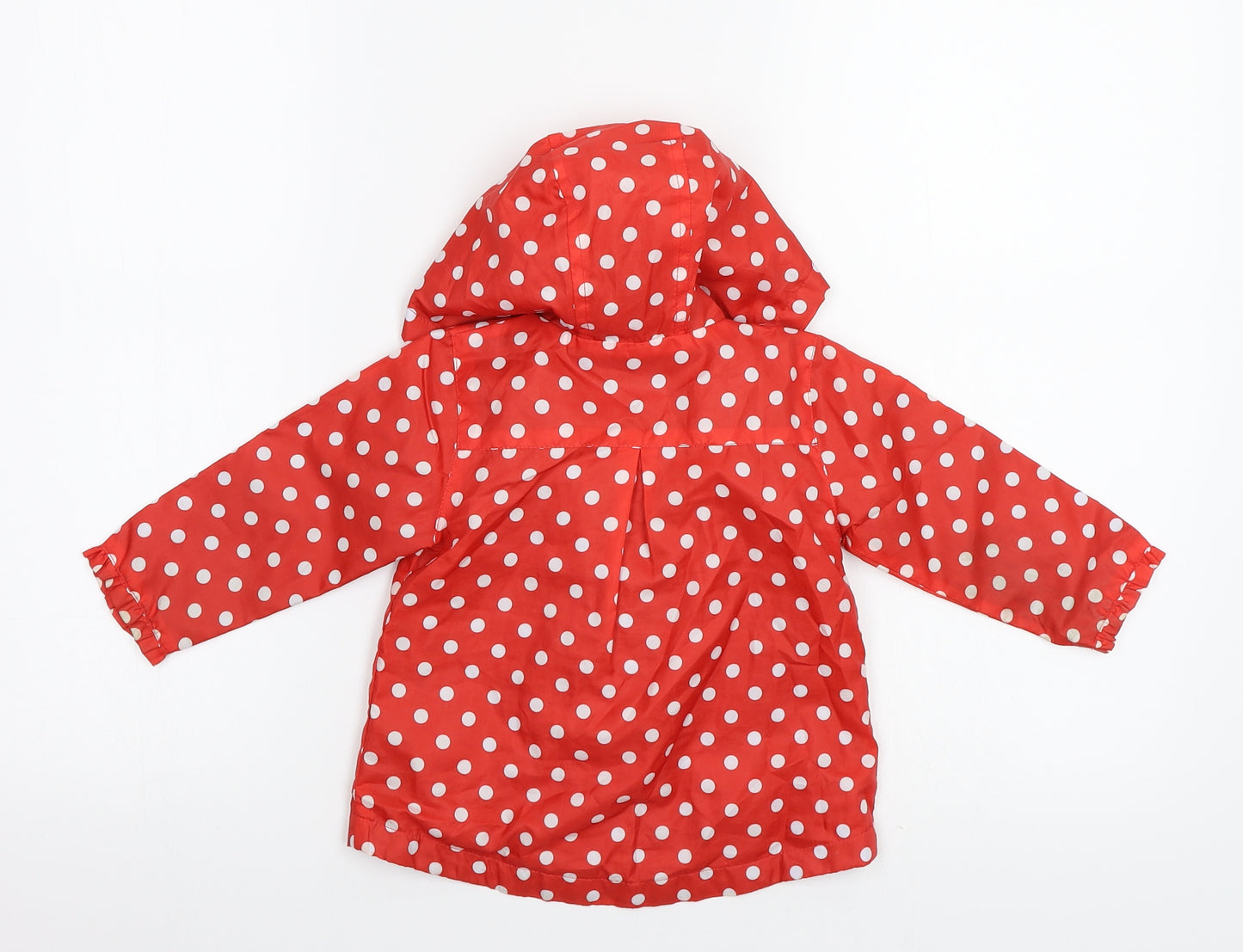 TU Girls Red Polka Dot  Jacket Coat Size 6-9 Months