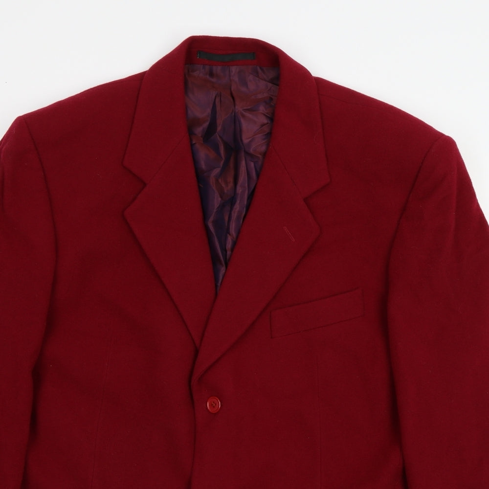 New wool Mens Red   Jacket Suit Jacket