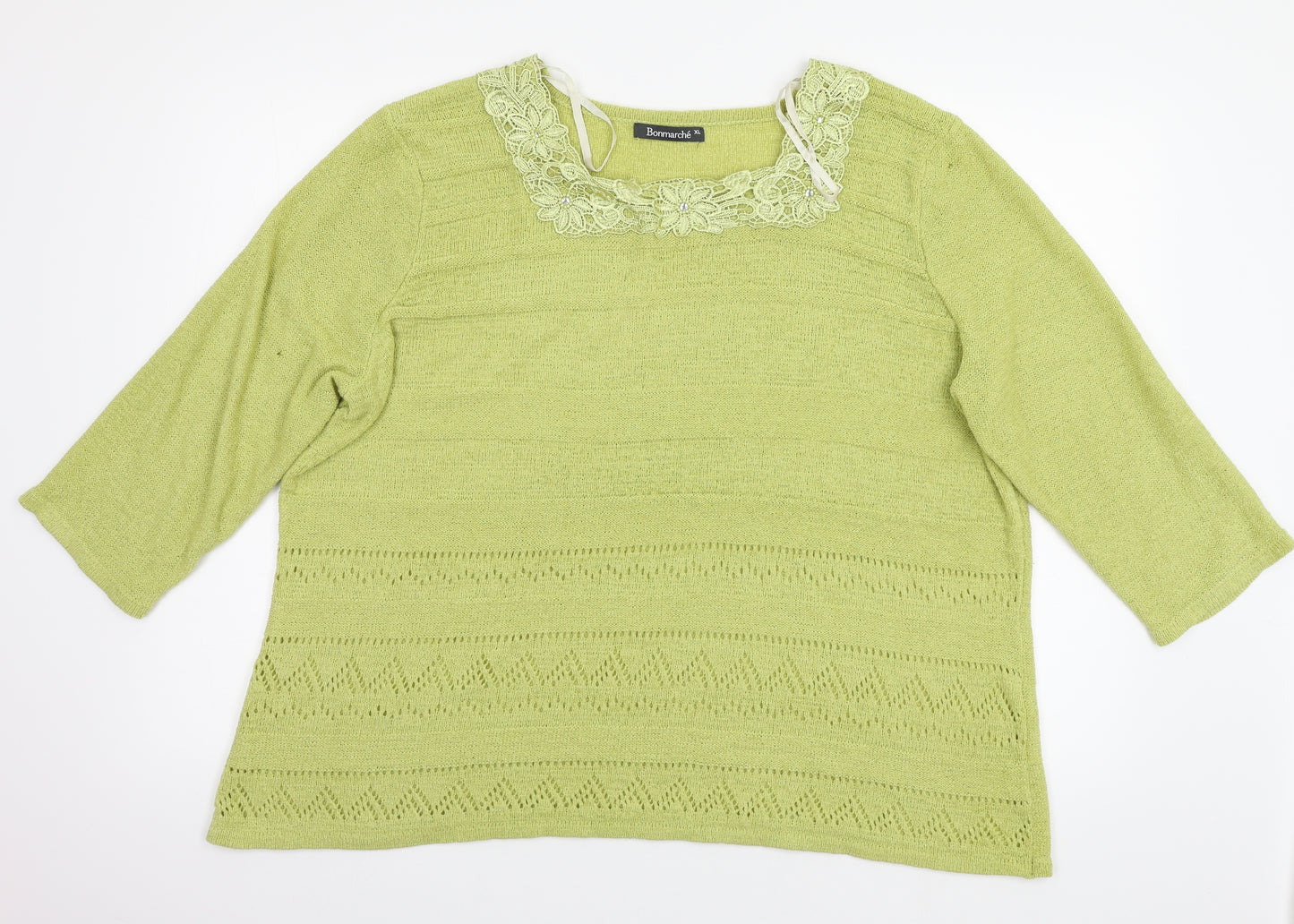 Bonmarché Womens Green   Basic T-Shirt Size XL