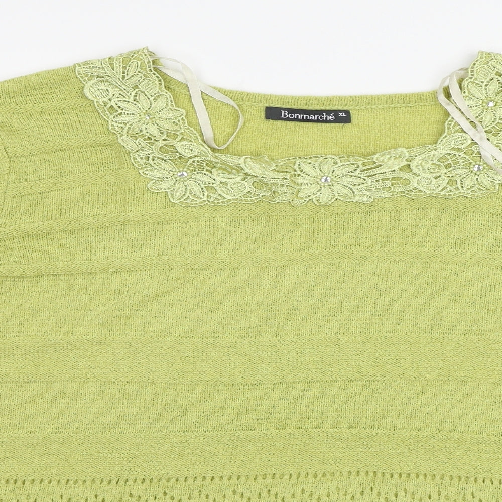 Bonmarché Womens Green   Basic T-Shirt Size XL