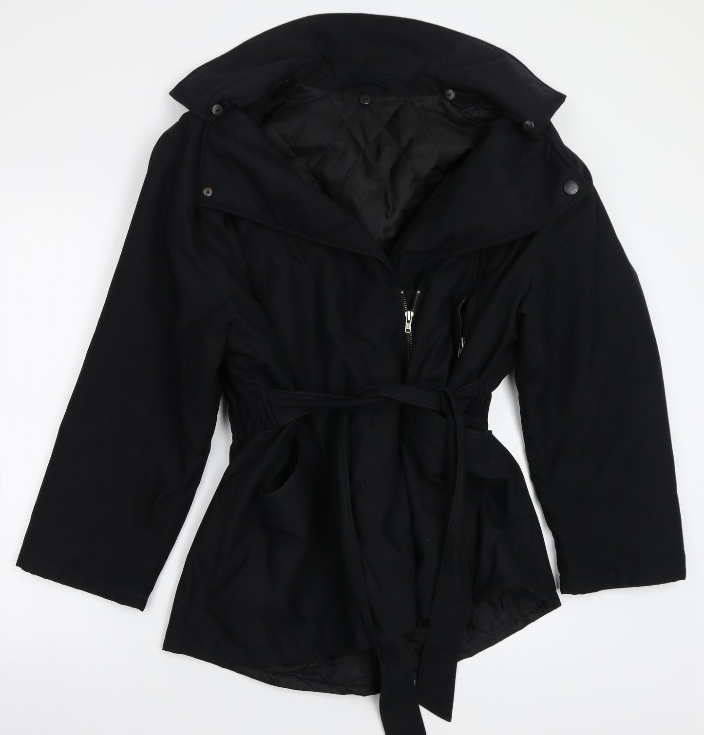 Marks and Spencer Womens Black   Jacket Coat Size 14