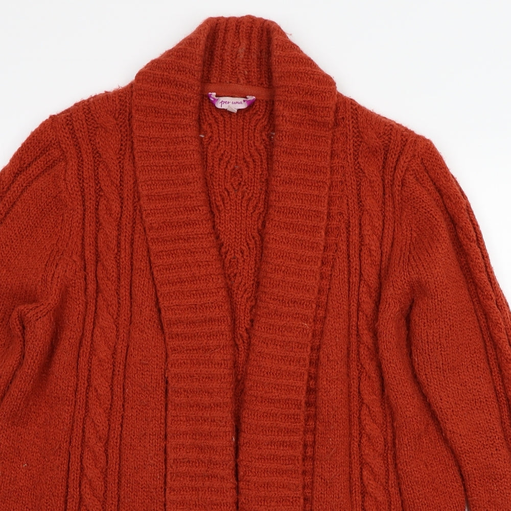 Per Una Womens Orange   Cardigan Jumper Size L
