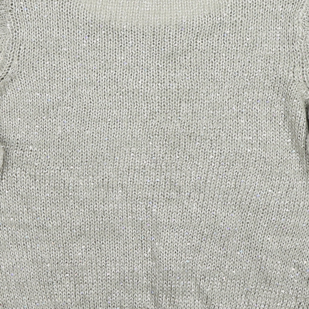 M&Co Womens Grey   Pullover Jumper Size L