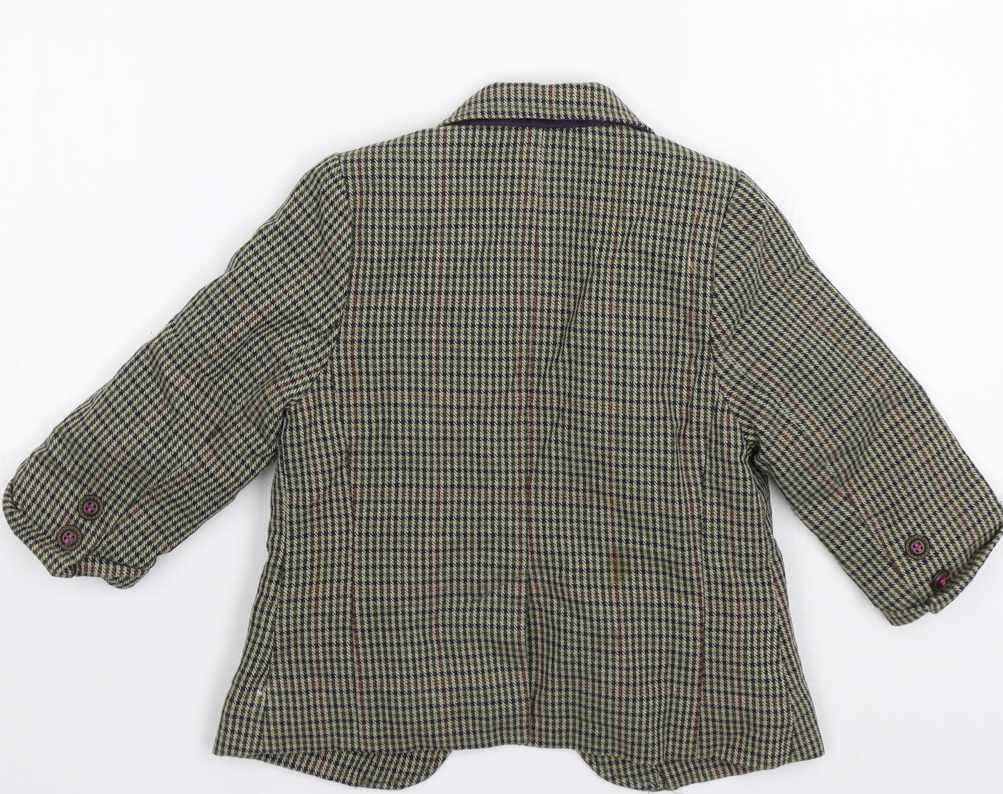 NEXT Boys Green Check  Jacket Coat Size 12-18 Months