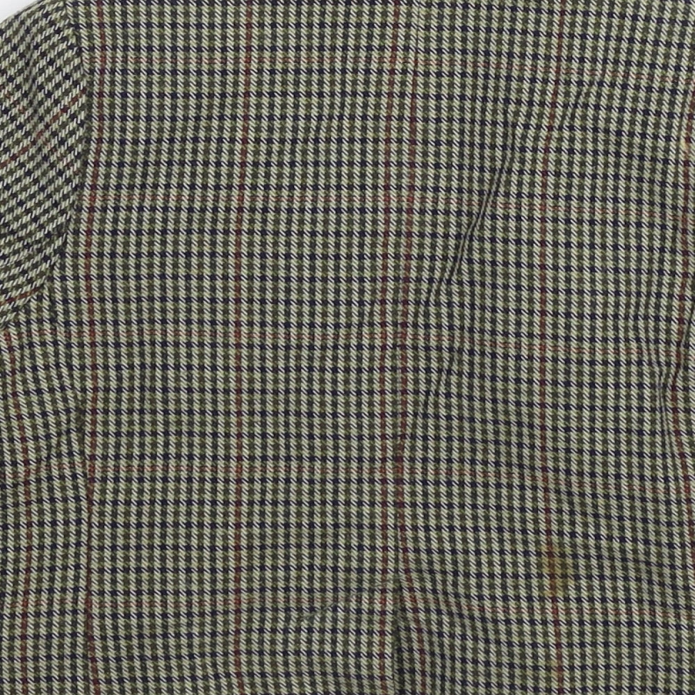 NEXT Boys Green Check  Jacket Coat Size 12-18 Months