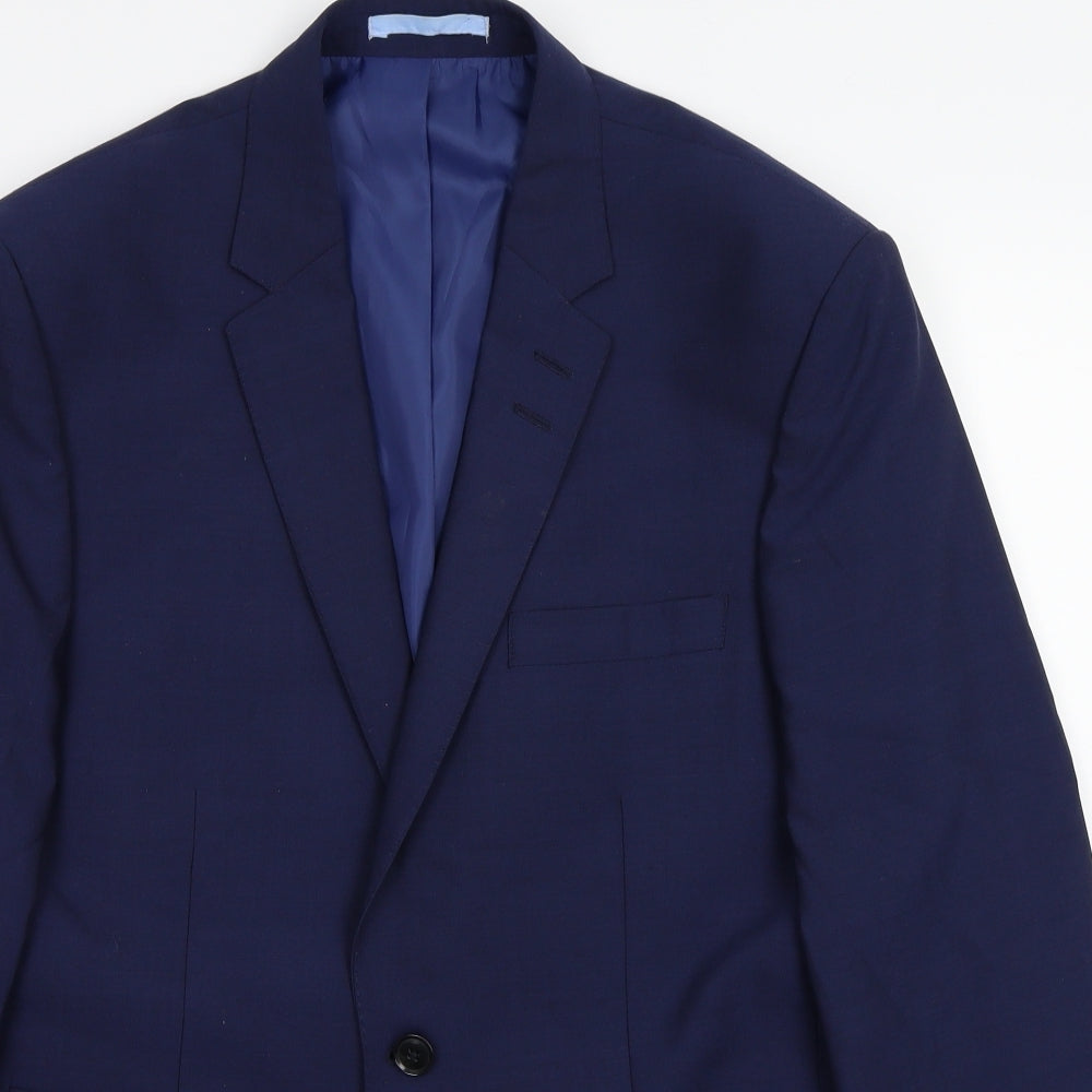 Marks and Spencer Mens Blue   Jacket Suit Jacket Size 40