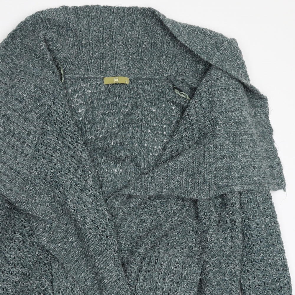 TU Womens Green   Cardigan Jumper Size 12