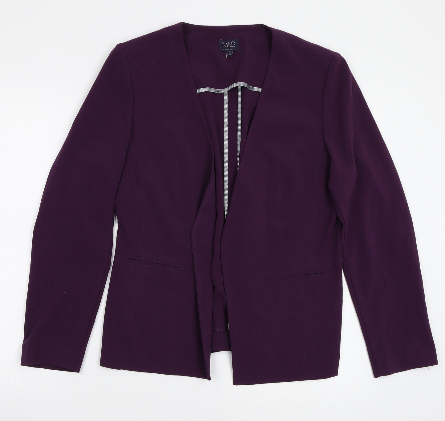 Marks and Spencer Womens Purple   Jacket Blazer Size 16