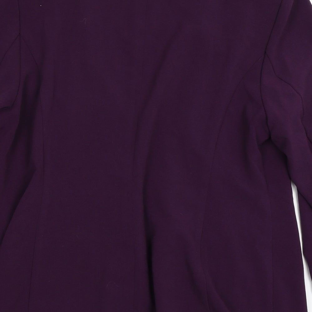 Marks and Spencer Womens Purple   Jacket Blazer Size 16