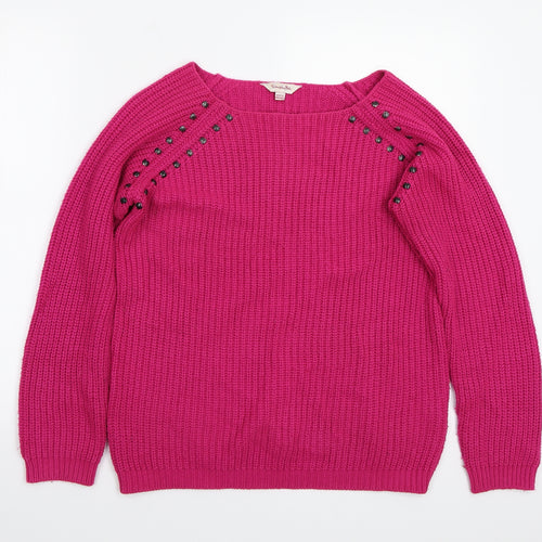 Simplybe Womens Pink   Pullover Jumper Size 10