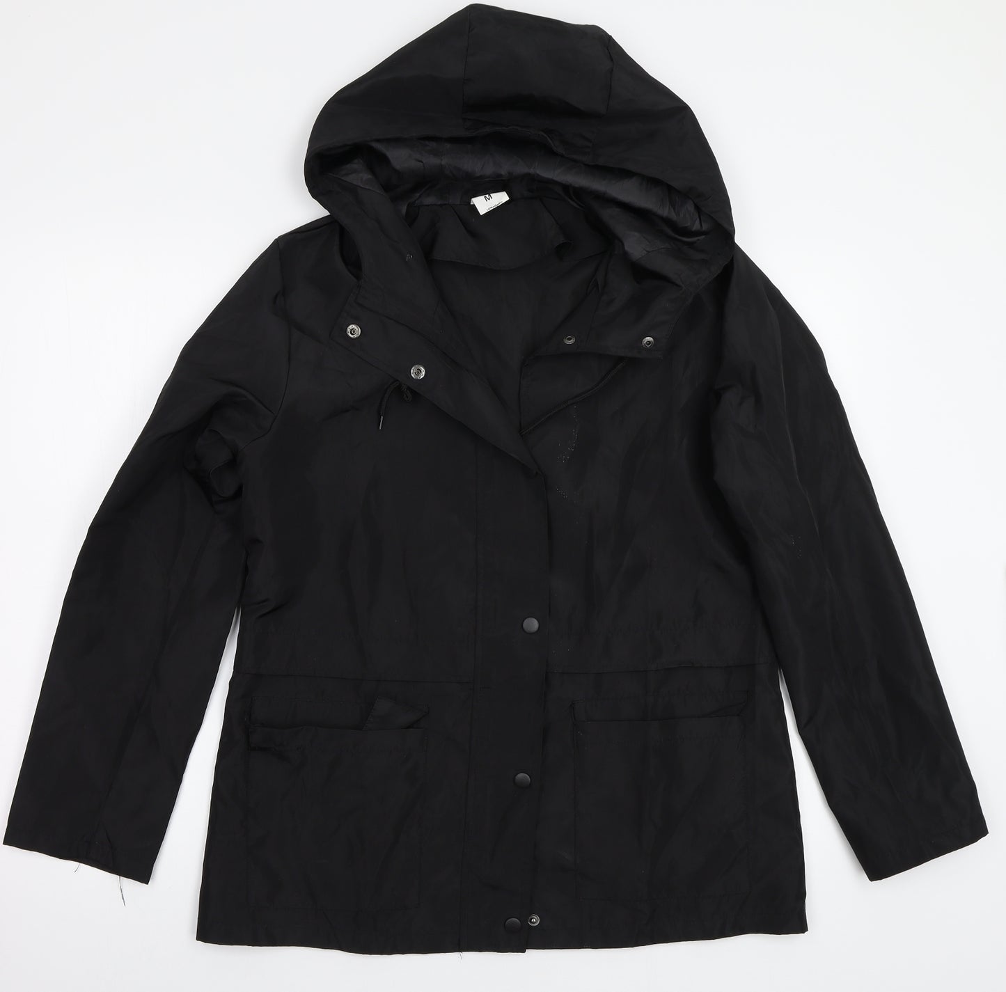 Raincoat Womens Black   Jacket Coat Size M