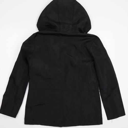 Raincoat Womens Black   Jacket Coat Size M
