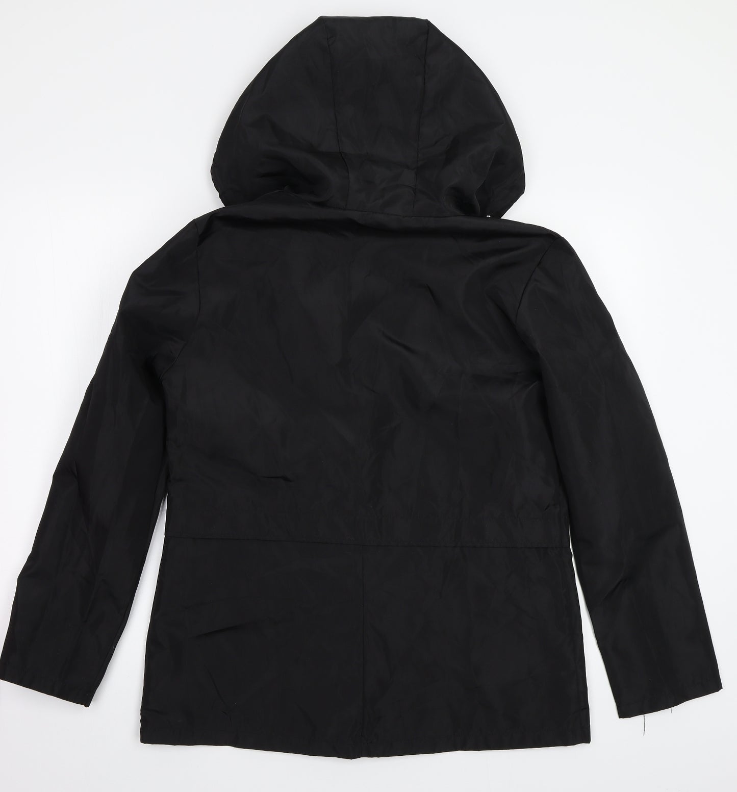 Raincoat Womens Black   Jacket Coat Size M