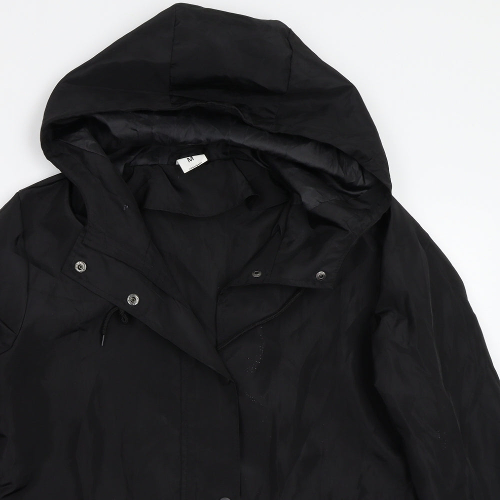 Raincoat Womens Black   Jacket Coat Size M