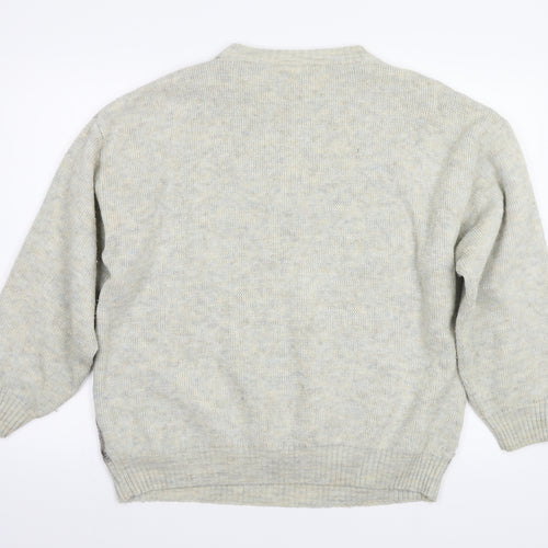 Nico Mens Grey   Pullover Jumper Size L