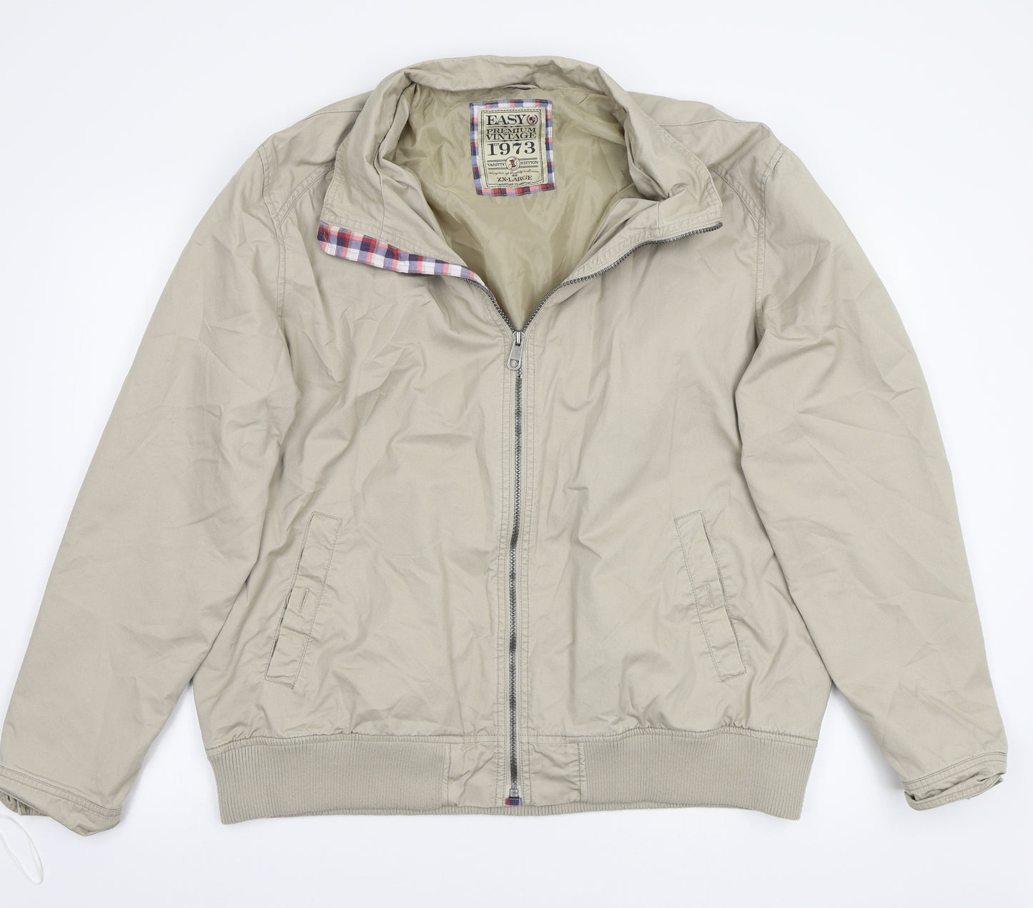 Easy Mens Beige   Jacket Coat Size 2XL