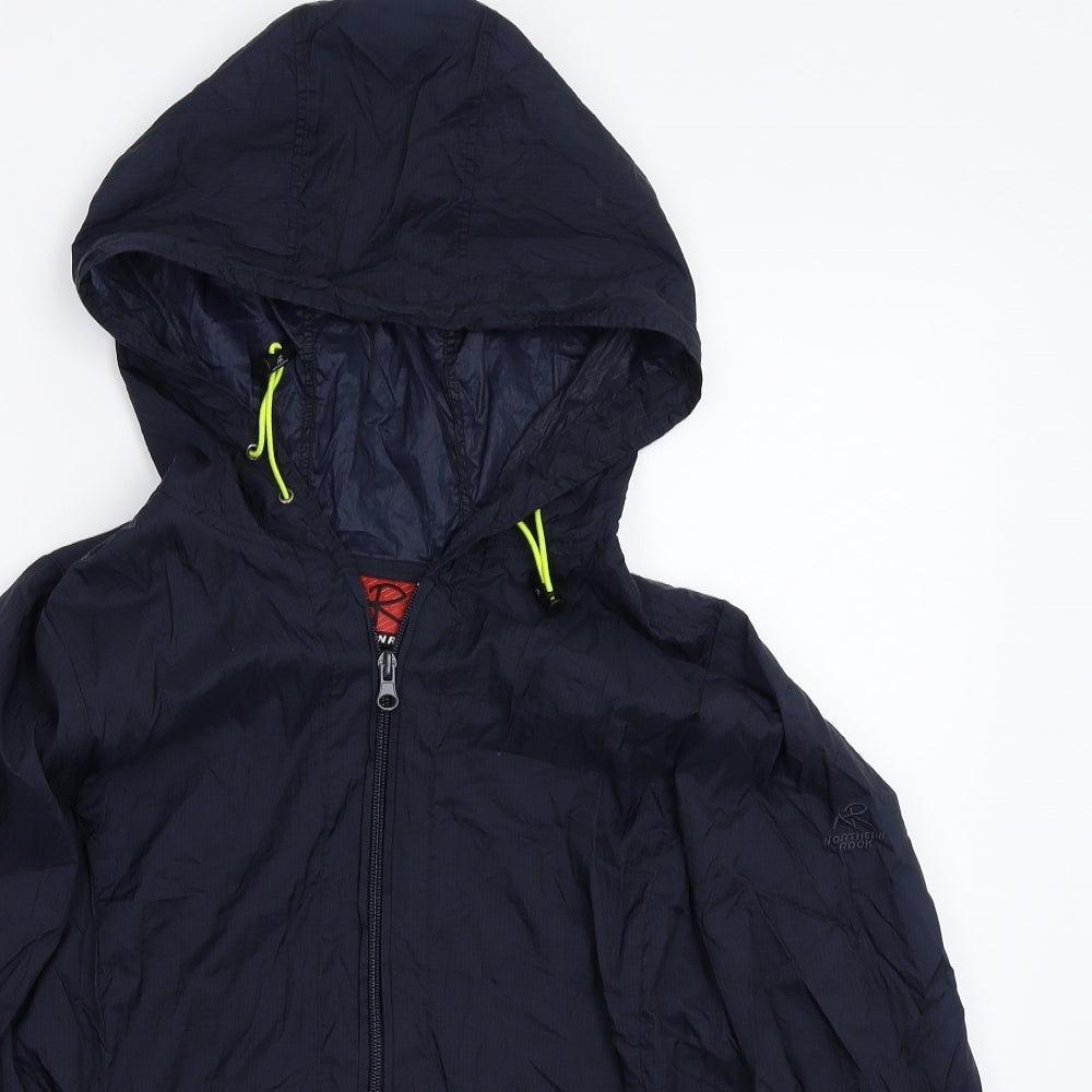 Ar  northern rock Womens Blue   Rain Coat Coat Size M
