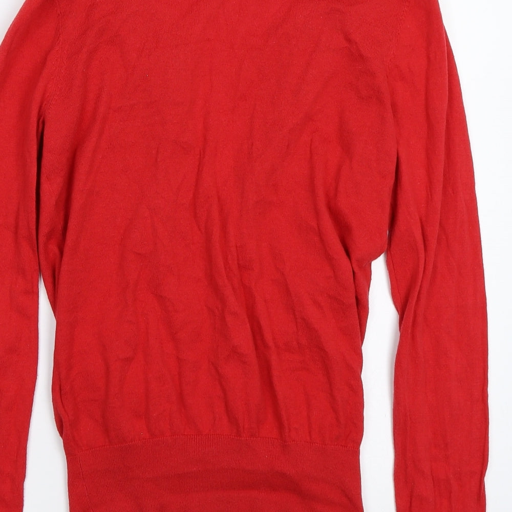 Oasis Womens Red   Cardigan Jumper Size S