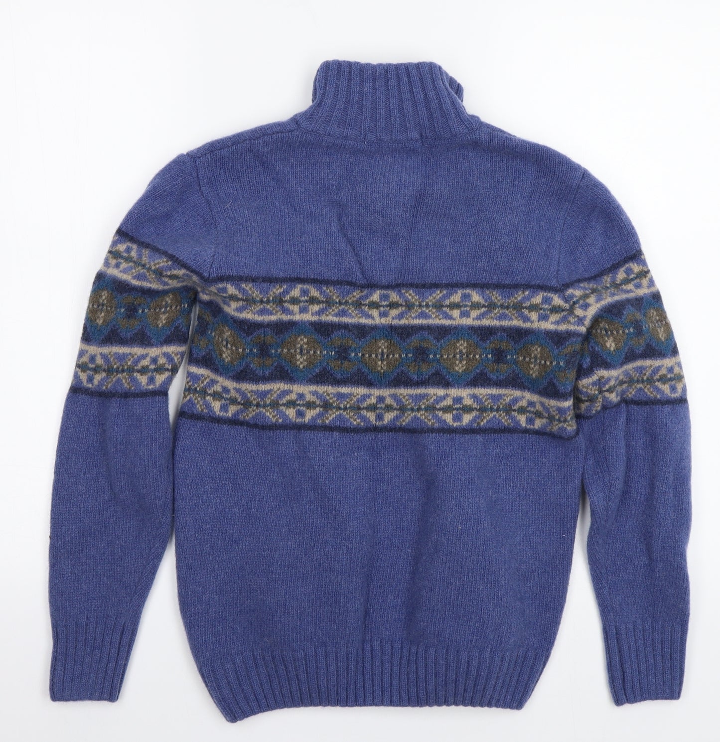 Woolovers Womens Blue   Pullover Jumper Size S