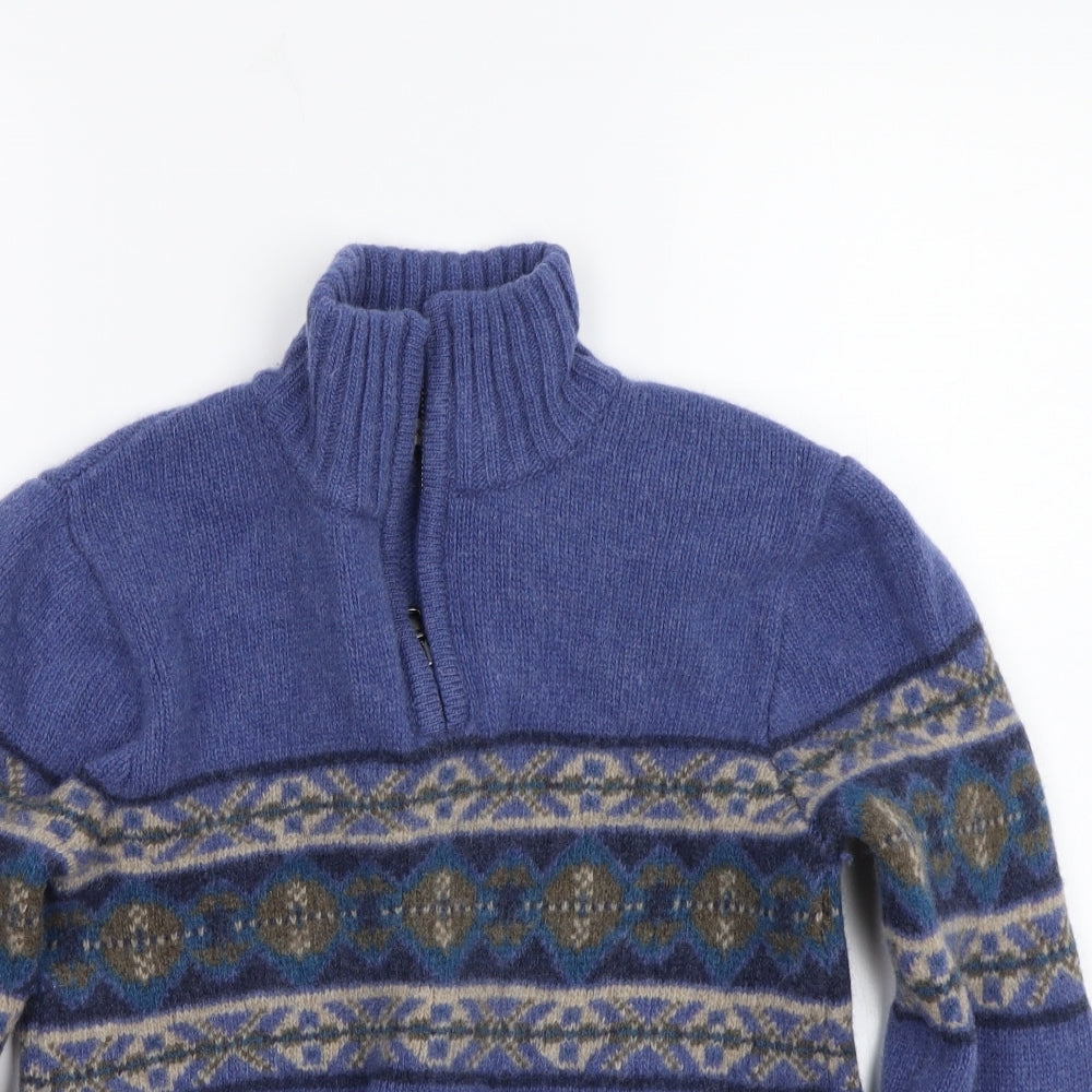 Woolovers Womens Blue   Pullover Jumper Size S