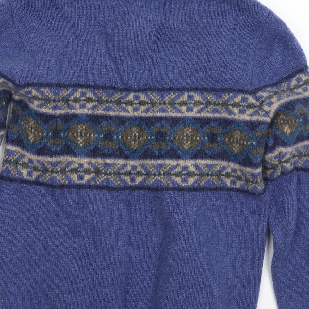 Woolovers Womens Blue   Pullover Jumper Size S