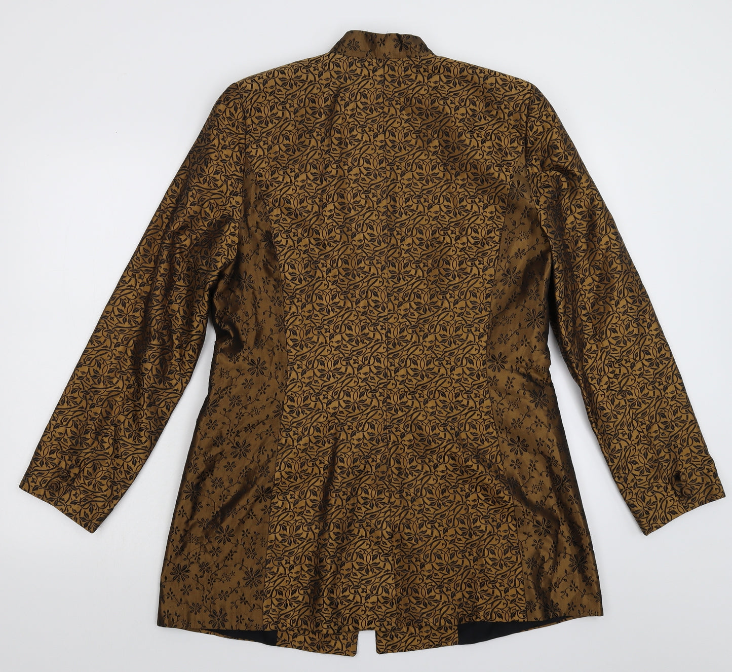 Monsoon Womens Gold   Jacket Blazer Size 14