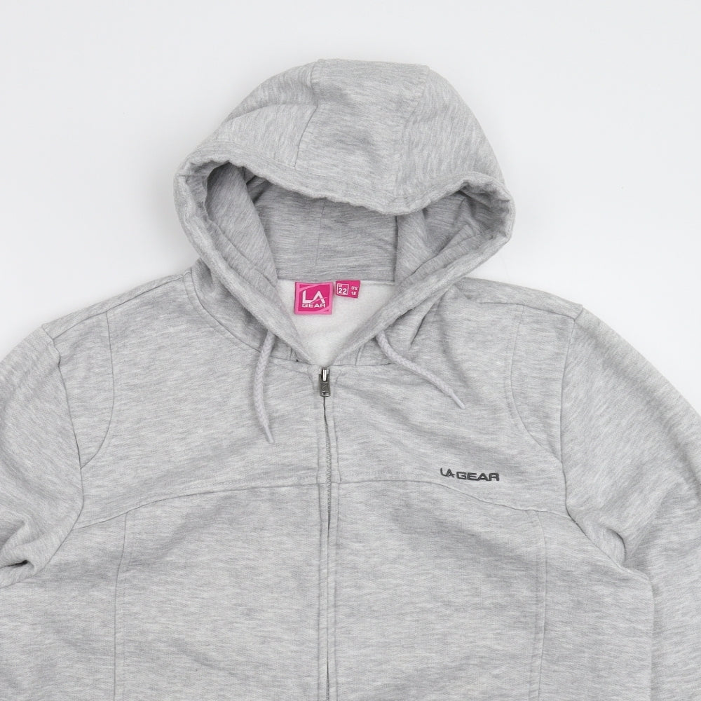 LA Gear Womens Grey   Full Zip Hoodie Size 22