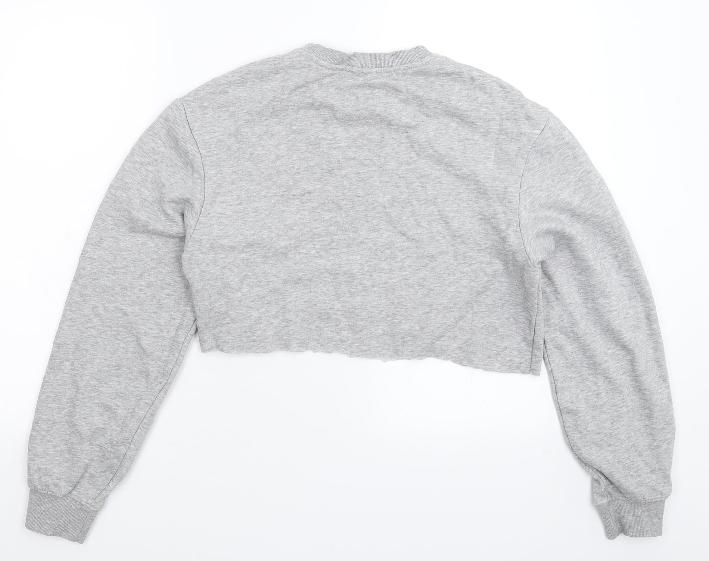 Divided Womens Grey   Pullover Sweatshirt Size XS  - Cropped