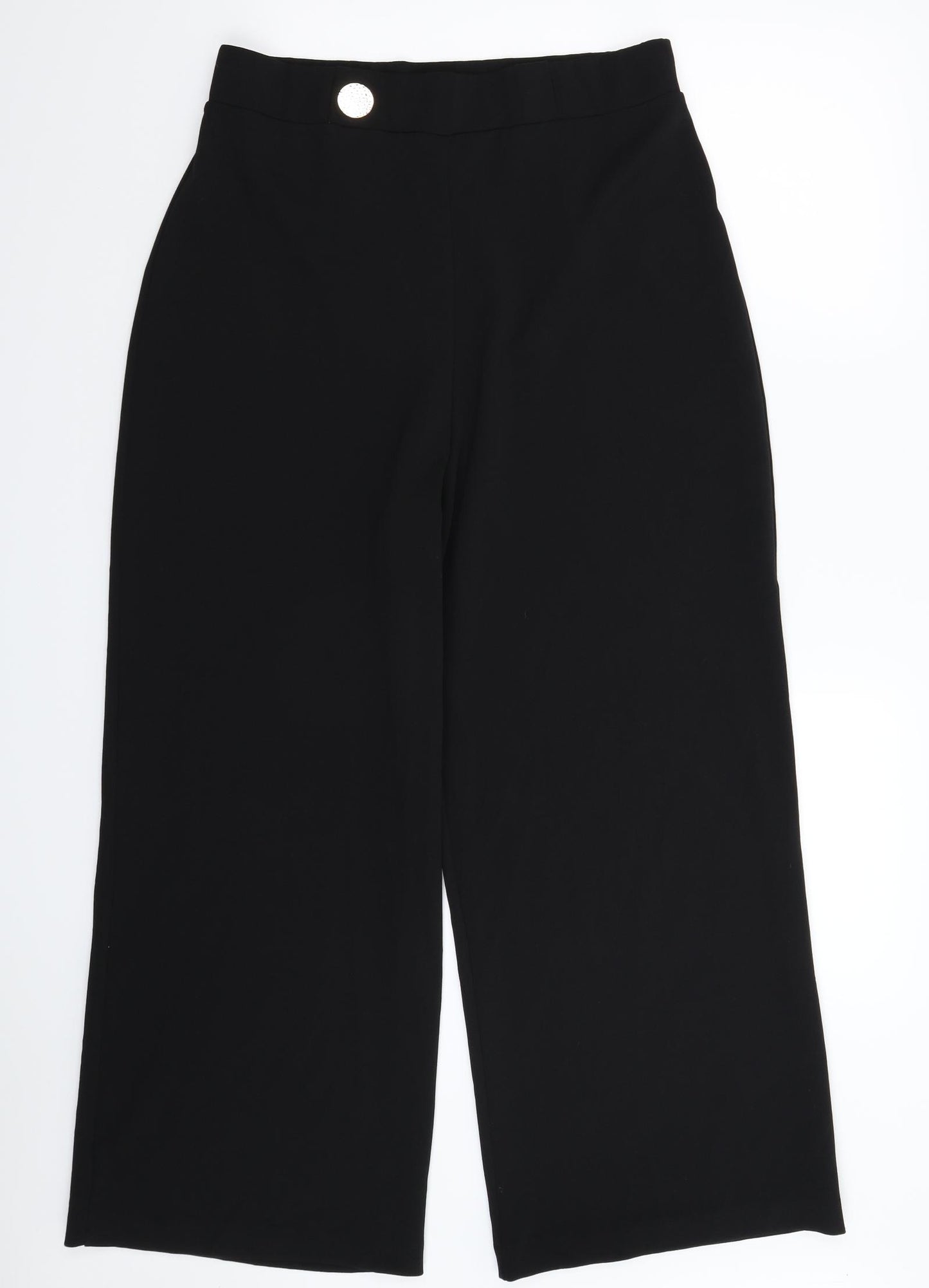 Peacocks Womens Black   Trousers  Size 14 L28 in