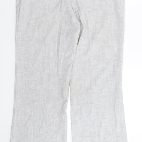 Preworn Womens Grey   Dress Pants Trousers Size 12 L30 in