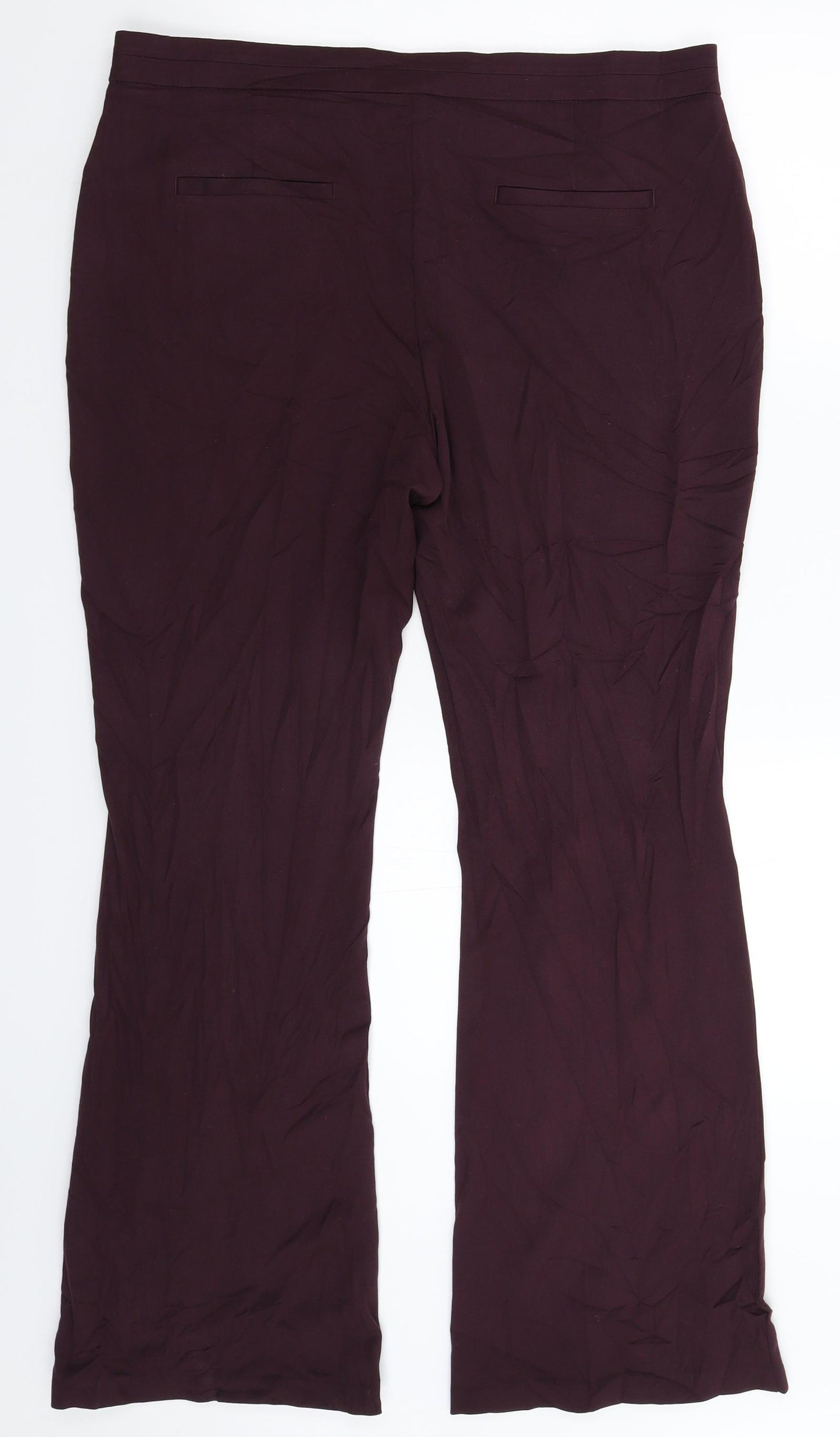 Marks and Spencer Womens Brown   Dress Pants Trousers Size 16 L30 in