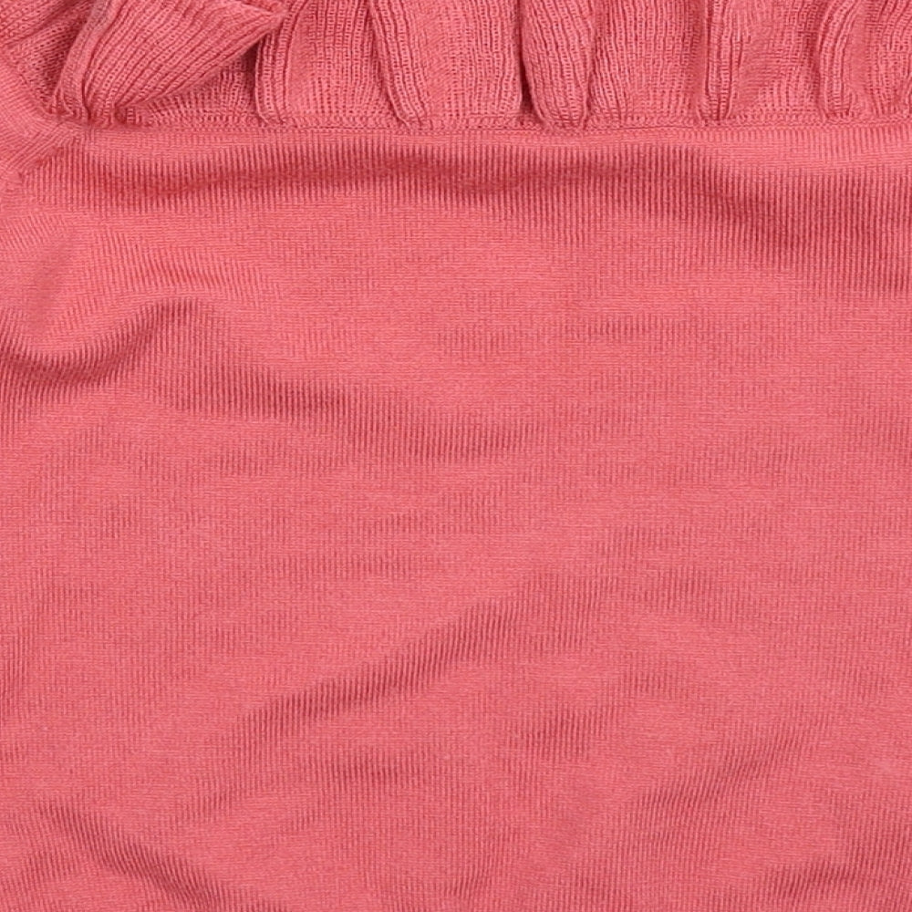 Matalan Girls Pink  Knit Pullover Jumper Size 6 Years