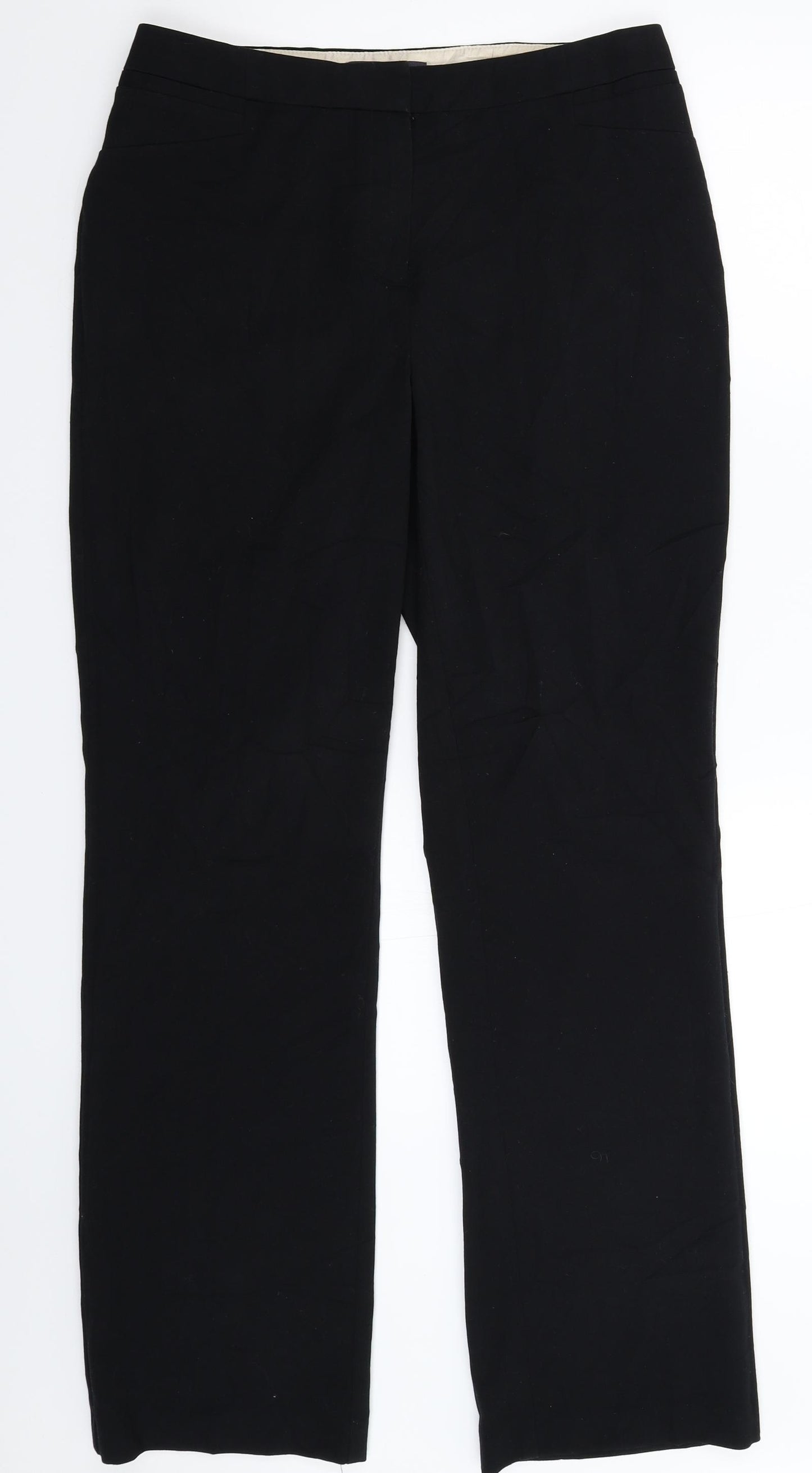 Marks and Spencer Womens Black   Trousers  Size 12 L32 in