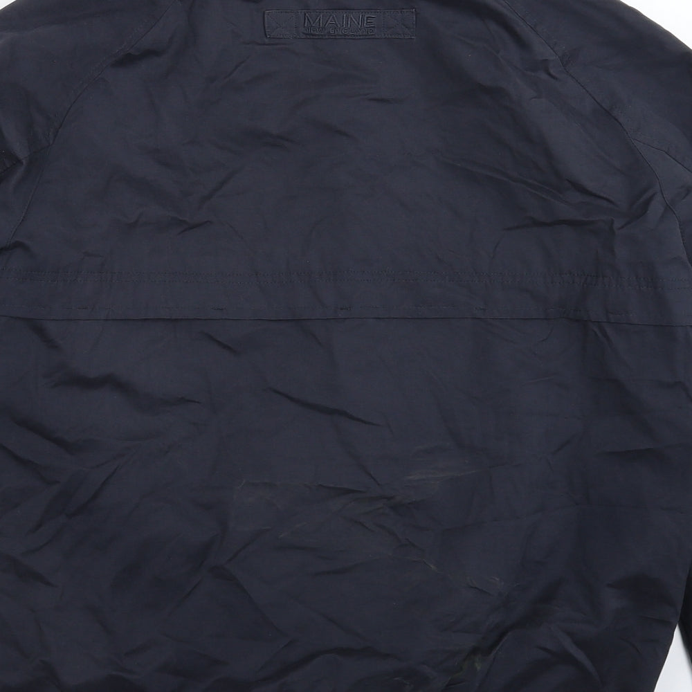 Maine Mens Blue   Bomber Jacket Jacket Size S