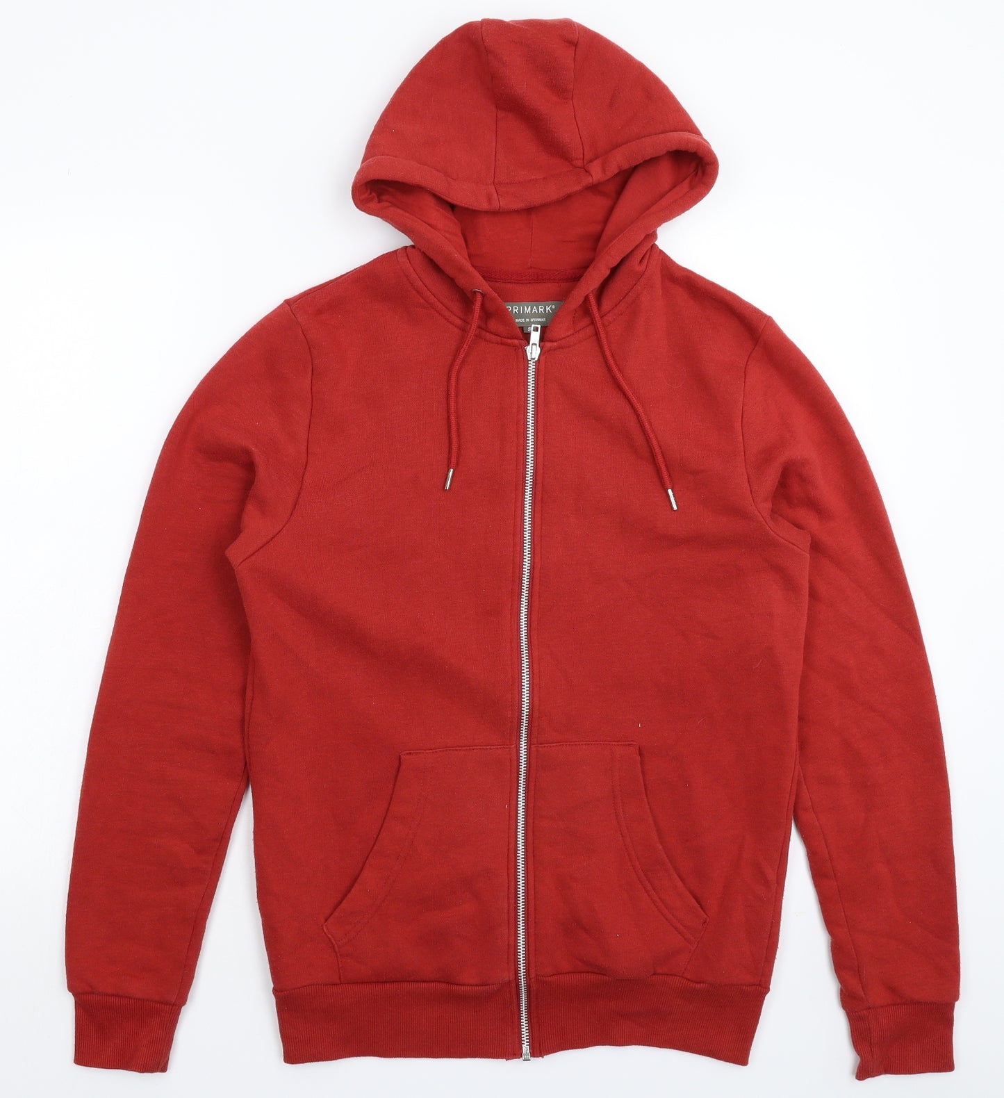 Primark Mens Red   Full Zip Hoodie Size S