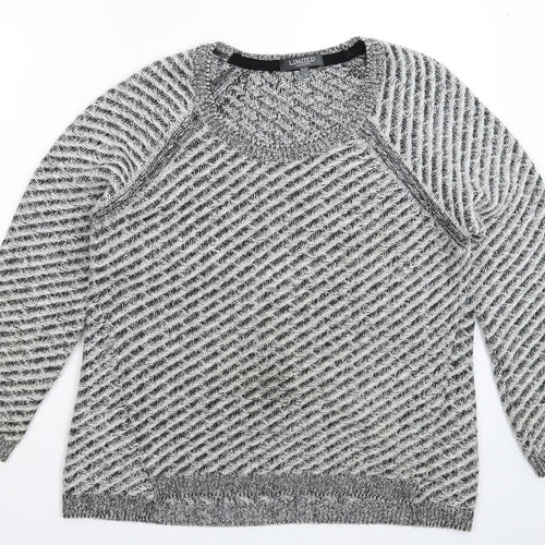 Marks and Spencer Womens Grey  Knit Pullover Jumper Size 14