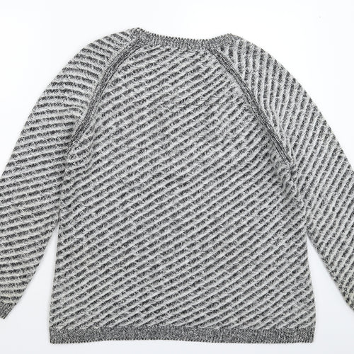 Marks and Spencer Womens Grey  Knit Pullover Jumper Size 14