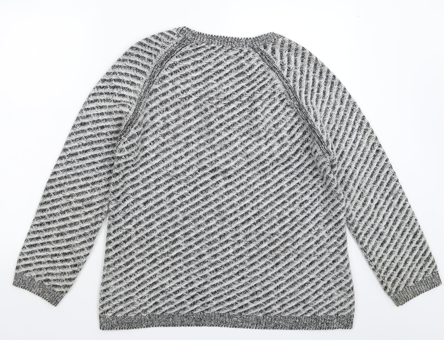 Marks and Spencer Womens Grey  Knit Pullover Jumper Size 14