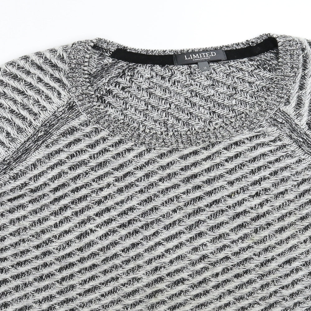 Marks and Spencer Womens Grey  Knit Pullover Jumper Size 14